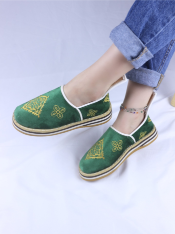 Idoukan velours brodé